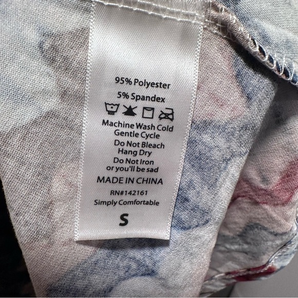 LulaRoe Carly Long/Midi Dress High Low Hem Stretchy Comfortable Sweater Print - Picture 8 of 16